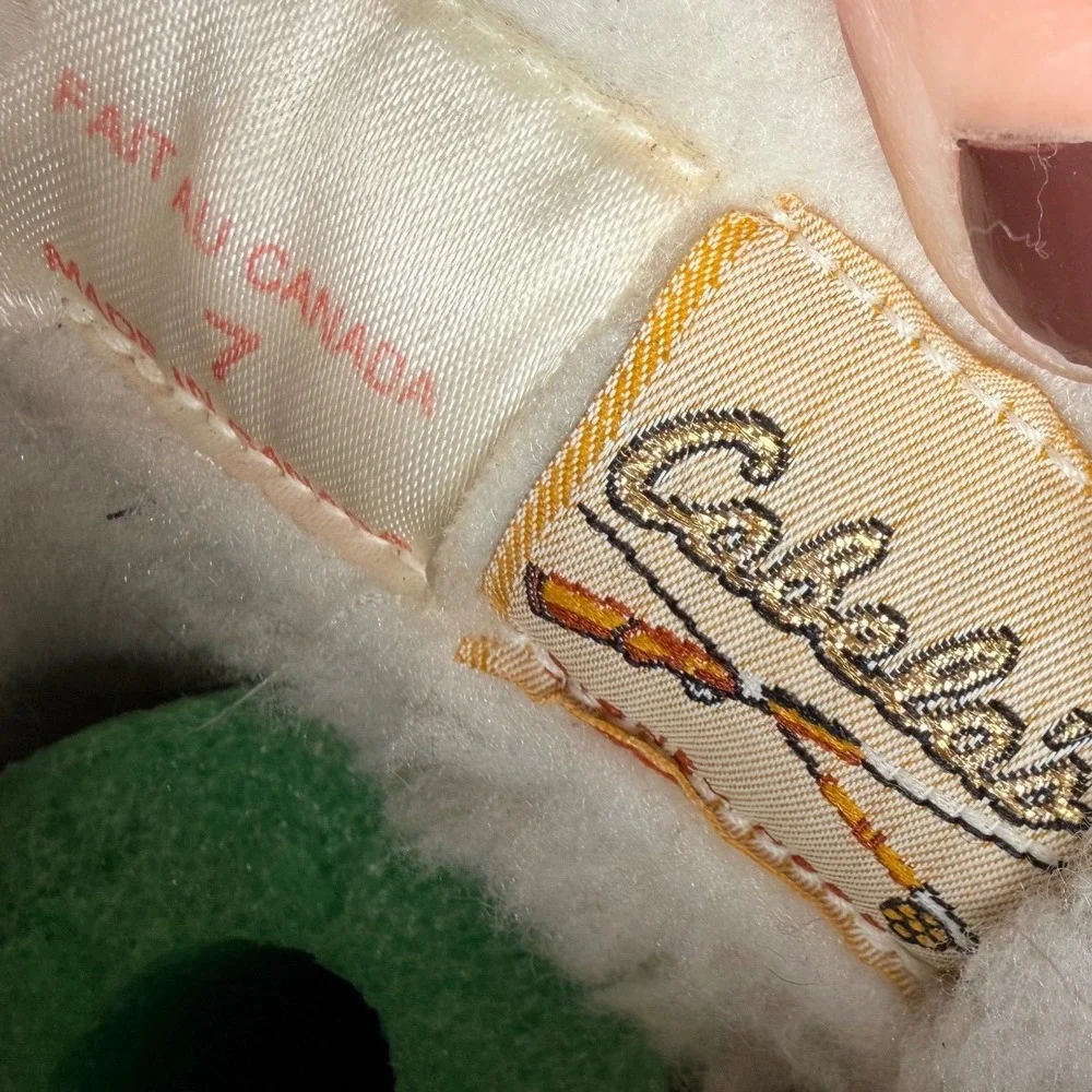 Vintage Cabela’s Shearling Lined Leather Snow Boots Made in Canada Size 7
